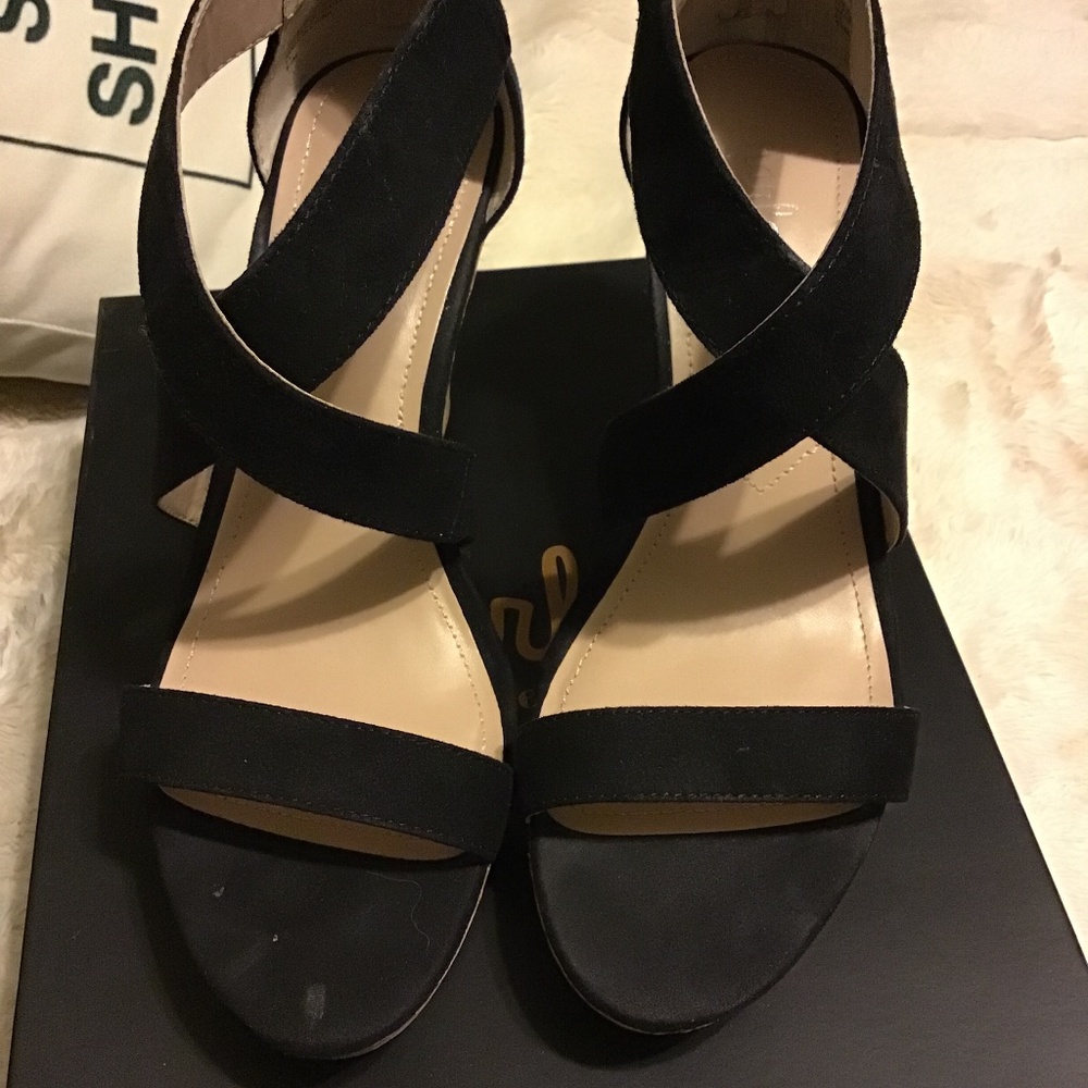 Charles by Charles David Microsuede CrissCross wedge sandal